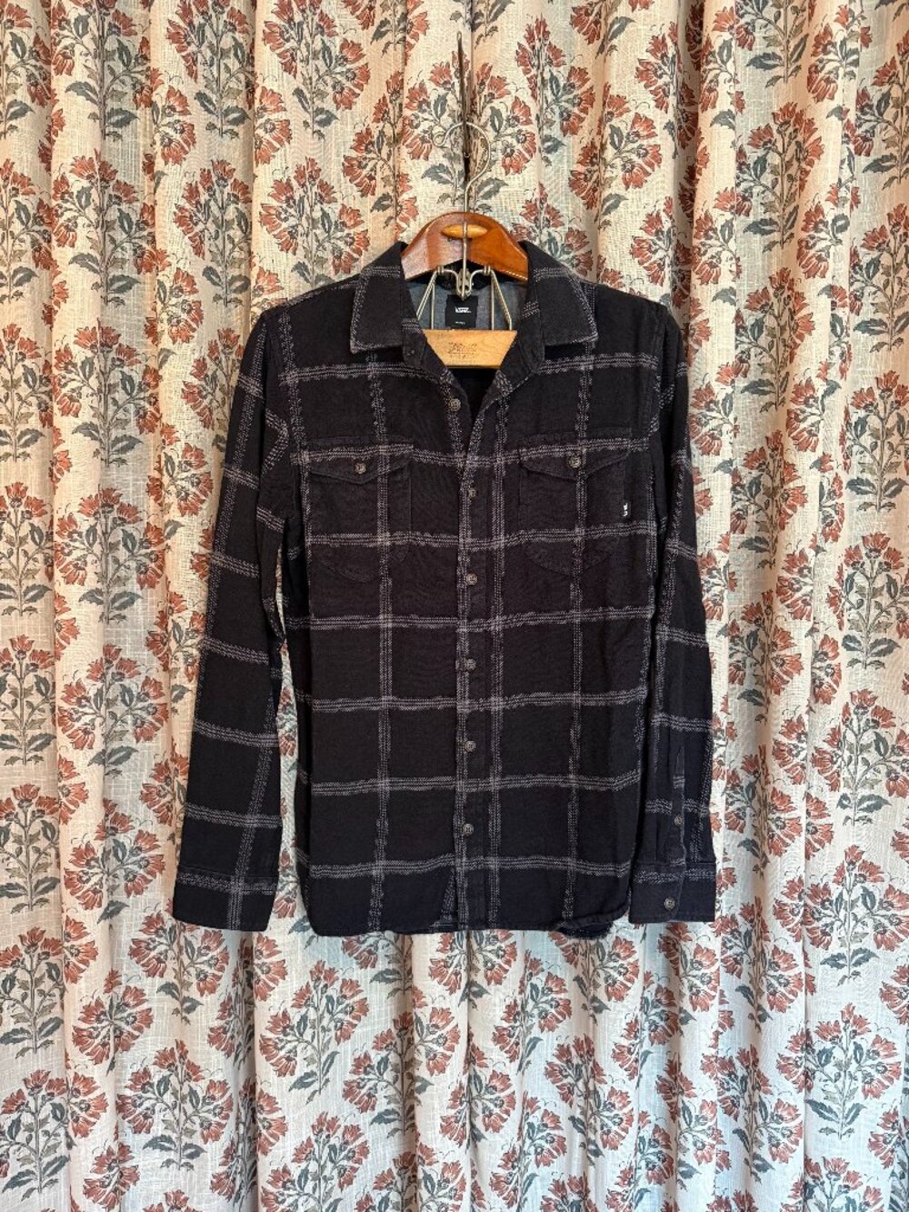 Mens Vans Flannel Button Down Shirt Medium
